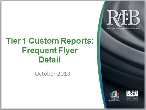 Tier 1 Custom Reports, cover image